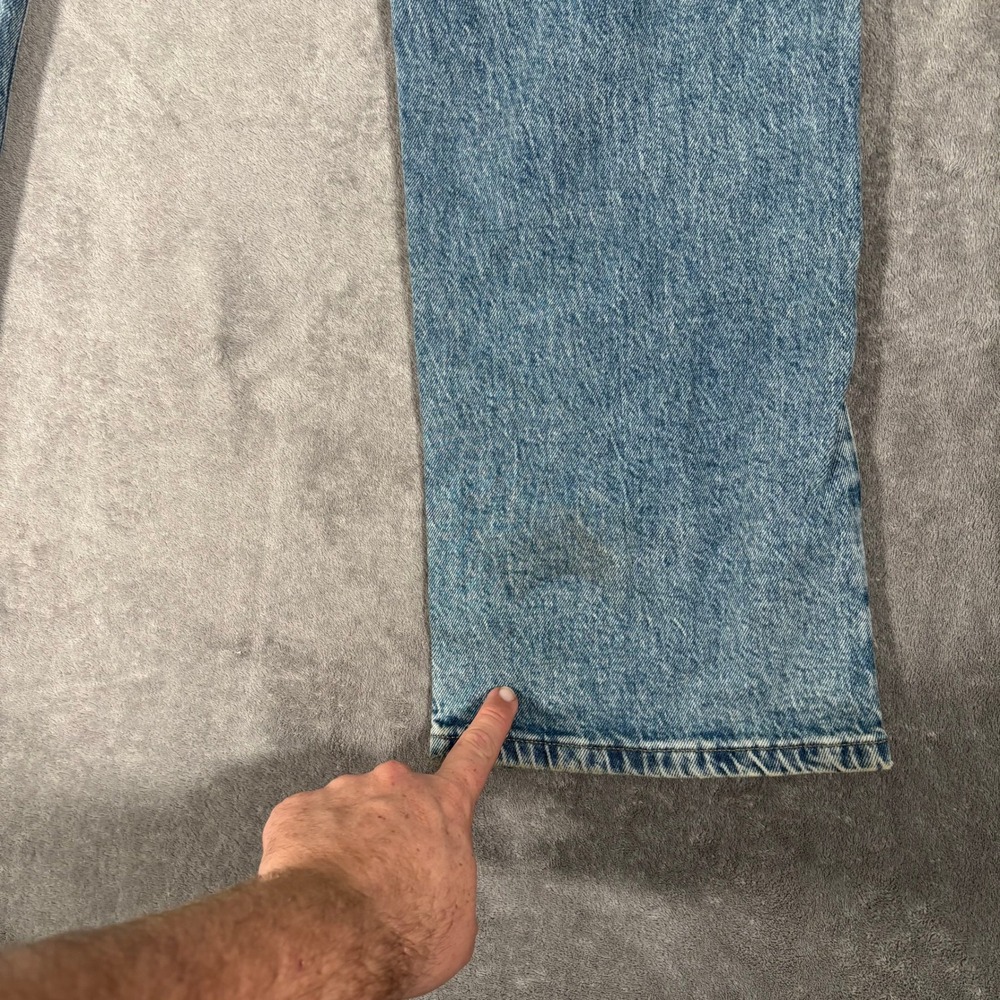 Lucky Brand Easy Rider Mid Rise Boot Jeans Women Fit 35x31 Light Wash Distressed - Picture 9 of 16